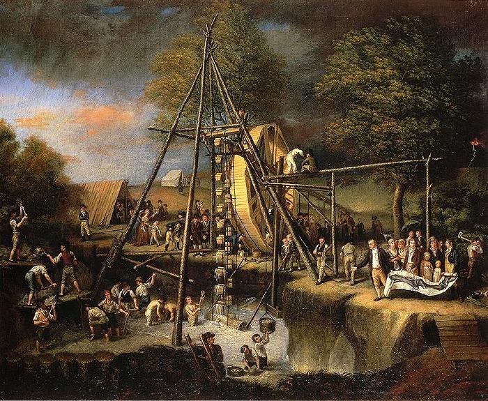 Charles Willson Peale Exhuming the First American Mastodon oil painting picture